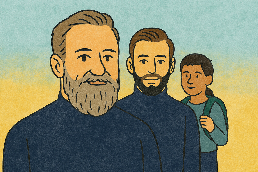 Cover illustration for the article: They're Not Just Boys, They're Men in the Making: Building A Future Where Strength Includes Mental Health