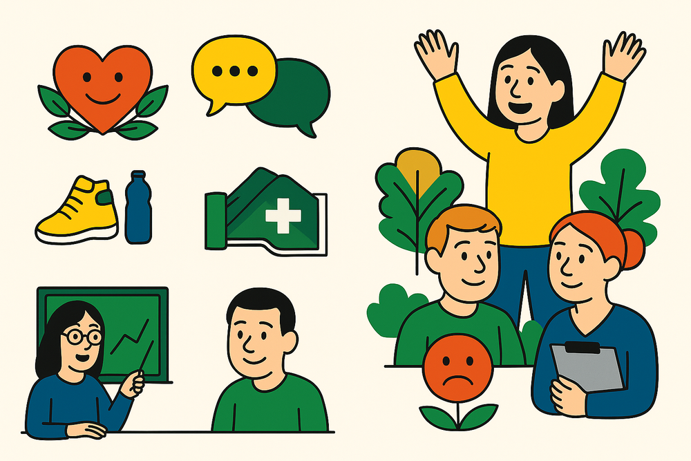 Cover illustration for the article: 6 Things That Actually Improve Well-being in Schools (and One Thing That Completely Destroys It)