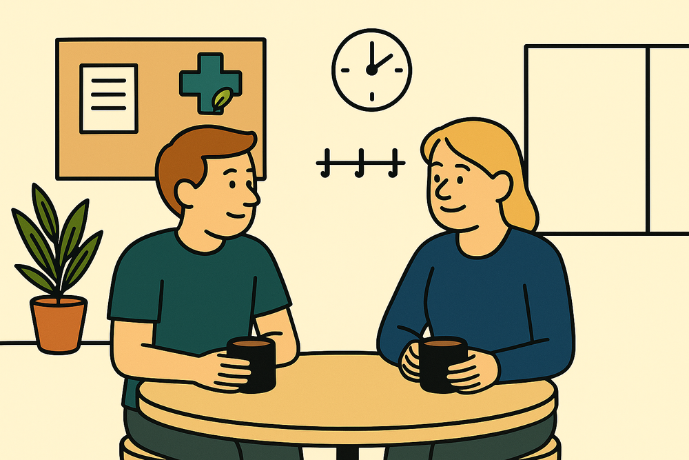 Cover illustration for the article: Practical Self Care In School (Without the Guilt)